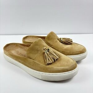 Gentle Souls By Kenneth Cole Women's Rory Suede Tassel Slip-On Slide Mule Size 8